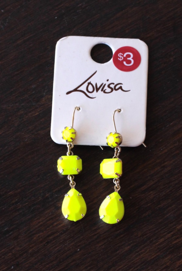 yellow earrings