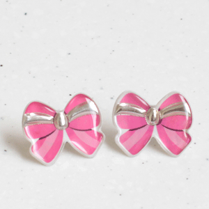 Resin Bow Earrings from Stickers