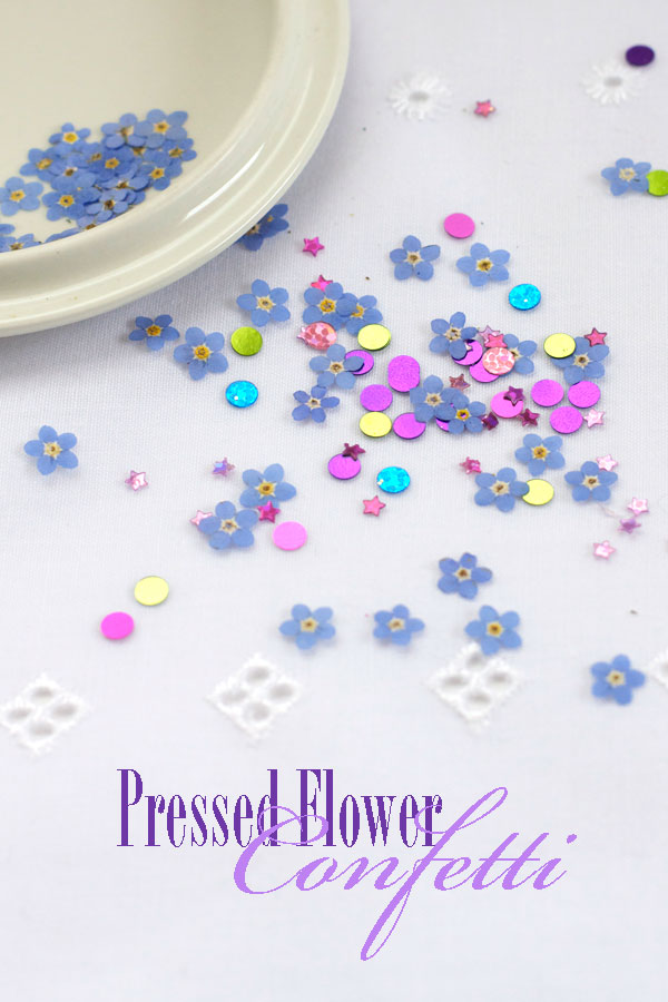 DIY Pressed Flower Confetti Tutorial - Party and Wedding Idea