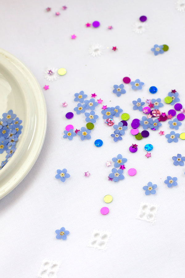 DIY Pressed Flower Confetti Tutorial - Party and Wedding Idea