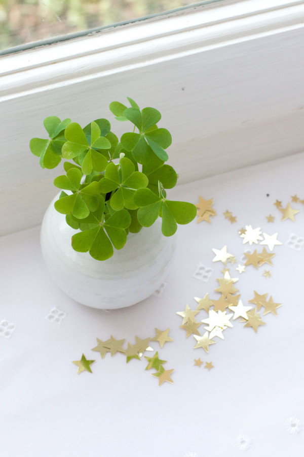 Idea for St Patrick's Day Mini Table Arrangement/Decoration