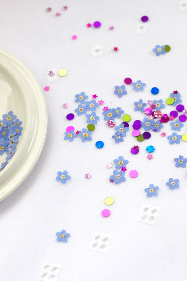 DIY Pressed and Dried Flower Confetti - How To Press Flowers