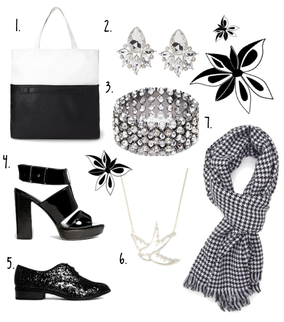 Shopping Ideas Post October 2014 - Black and White Accessories